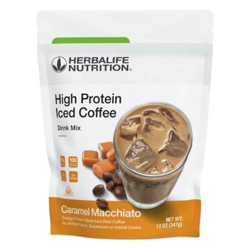Picture of High Protein Iced Coffee: Caramel Macchiato